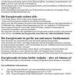 Energiewende-Flugblatt